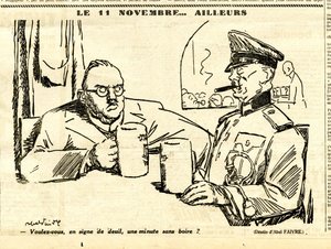 Oppriktig, satirisk i svart-hvitt av Jules Abel Faivre