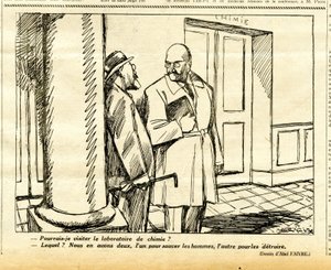 Oppriktig, satirisk i svart-hvitt av Jules Abel Faivre