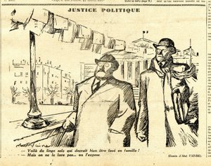 Oppriktig, satirisk i svart-hvitt av Jules Abel Faivre