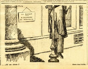 Oppriktig, satirisk i svart-hvitt av Jules Abel Faivre