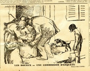 Oppriktig, satirisk i svart-hvitt av Jules Abel Faivre