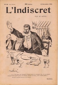 Cover av ""L'Indiscret"", Satirical in B & W av Jules Abel Faivre
