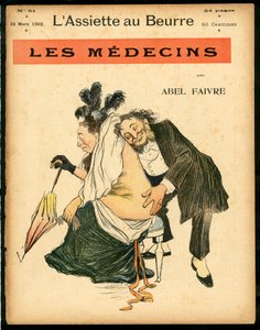 Omslag av "" L'Plate au beurre"", nummer 51, Satirical in Colors av Jules Abel Faivre