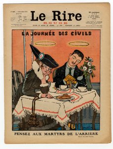 Cover av "" The Red Laughter", Satirical in Colors av Jules Abel Faivre