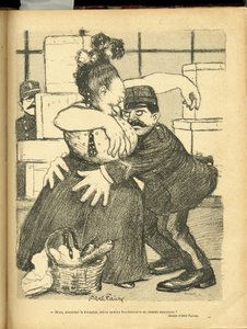 Illustrasjon av Abel Faivre (1867-1945) i Le Rire av Jules Abel Faivre
