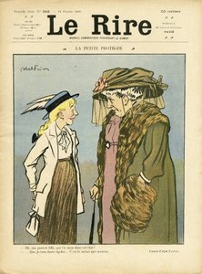 Illustrasjon av Abel Faivre (1867-1945) for omslaget til Le Lire av Jules Abel Faivre