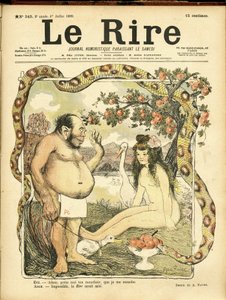 Illustrasjon av Abel Faivre (1867-1945) for omslaget til Le Rire, nr. 243 av Jules Abel Faivre