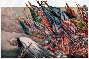 Plakat for "4th Loan de la Defense Nationale" 1918 (plakat) av Jules Abel Faivre