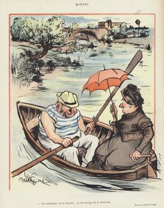 Roing. Illustrasjon for Le Rire