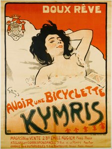 Drøm søtt. Ha en Kymris-sykkel, ca. 1898.