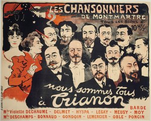 Låtskriverne fra Montmartre, ca. 1890.
