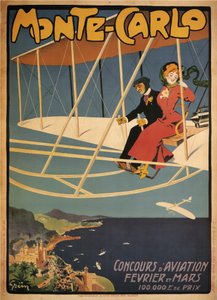 Monte-Carlo Competition Aviation (plakat) av Jules Alexandre Gruen or Grun