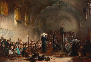 En barnehage i et kloster, 1876. av Jules Alexandre Patrouillard Degrave