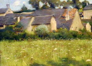 Plein-Air Landscape (pastell på papir)