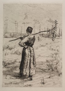 Retur fra markene, 1800-tallet. av Jules Bastien Lepage