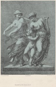 Apollo og musene av Jules Boilly after Pierre Paul Prud