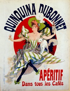 Reklame for Quinquina Dubonnet ""Aperitiff på alle kafeer""". Plakat av Jules Cheret (1836 - 1932)
