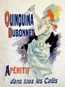 Reklameplakat for Quinquina Dubonnet - av Jules Cheret av Jules Cheret