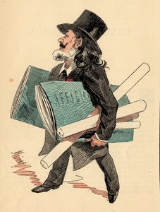 Omslag til The Men of Today, nummer 299 - Maindron Ernest (1838-1907) (gravering) av Jules Cheret