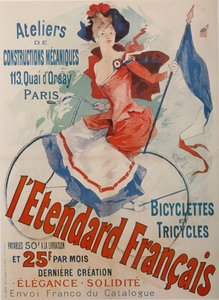 Standard fransk sykkelplakat