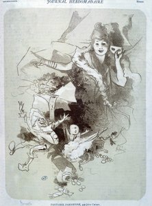 Parisian Fantasy: Puppets - Plakat av Cherret av Jules Cheret
