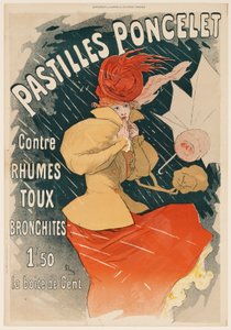 Poncelet-pastiller (Pastilles Poncelet) av Jules Cheret