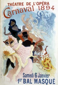 Plakat av Cherret for karnevalet i 1894 ved Theatre de l