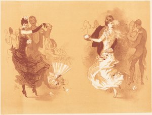 Den blondes vals og den brunettes vals av Jules Cheret