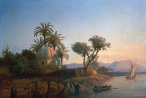 On the Nile (olje på lerret)