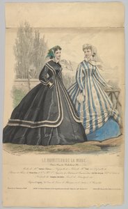 Modes de Mme. Antonie Lalanne, nr. 791, fra Le Moniteur de la Mode, 1848. av Jules David