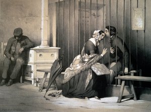 Fange, av Jules David (1808-1892), gravering, Frankrike av Jules David