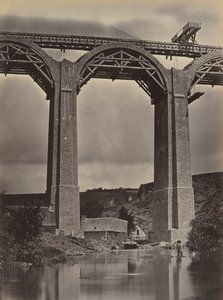 Pont-de-Buis, på Doufine, Frankrike, ca. 1865. av Jules Duclos