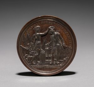 Medalje: Daniel Morgan forside. av Jules Dupré