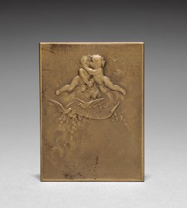 Medaljong revers. av Jules Dupré