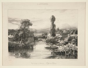 Vue Prize a Alencon ; fra L av Jules Dupré