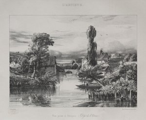 Utsikt nær Alençon av Jules Dupré