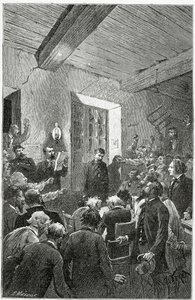 The Spy Hubert - illustrasjon fra Things Seen, 1800-tallet (bw-gravering)