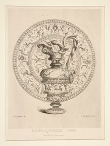Ewer med Grotesques d av Jules Ferdinand Jacquemart