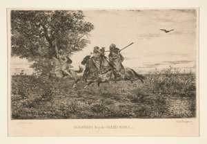 Couriers Ouled Nayles Country av Jules Ferdinand Jacquemart
