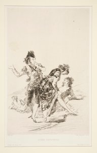 Sc?ne espagnole (spansk scene) av Jules Ferdinand Jacquemart