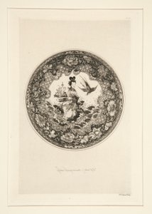 Fondemail tallerken av Jules Ferdinand Jacquemart