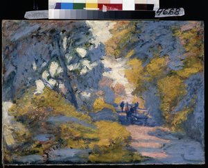 Solrik vei. Maleri av Jules-Leon Flandrin (Jules Leon Flandrin av Jules Flandrin