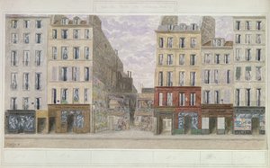 No.8 to No.16 rue du Four, Paris, Frankrike, 1893 (wc på papir)