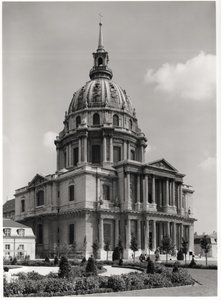 Fasade til St. Louis-kirken, Dome des Invalides, 1679-1706