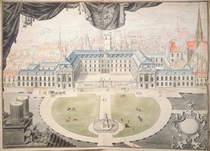Prosjekt for restaurering av palasset til hertugene av Burgund i Dijon, 1698 av Jules Hardouin Mansart