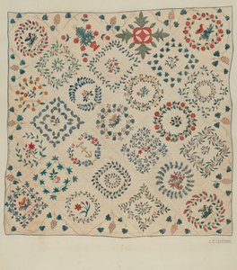 Coverlet lampete, ca. 1936.