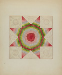 Patchwork Quilt, ca. 1936. av Jules Lefevere