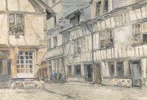 Utsikt over Rue de Lamitie av Jules Lessore