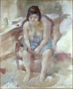 Den blå skjorten av Jules Pascin