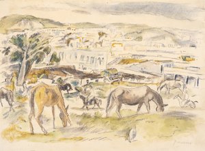 Hester i landskapet av Jules Pascin